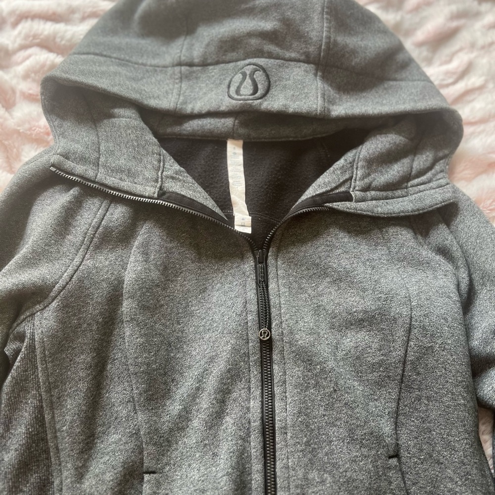 Lululemon Athletica Gray Heathered Zip-Up Jacket